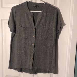 Cable & Gauge Grey Button-Down Shirt